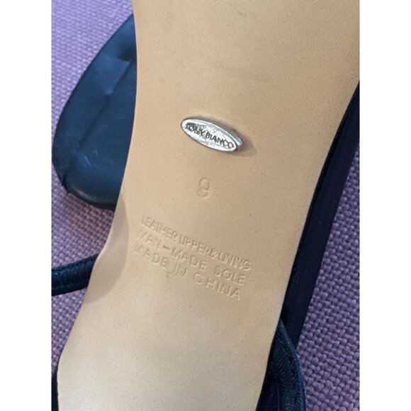 Tony Bianco Laguna Sandals in Black Leather 9 With Box Womens High Heels - Picture 9 of 13